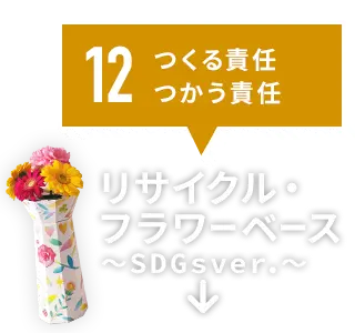 12.つくる責任 つかう責任 リサイクル・フラワーベース〜SDGs ver.〜