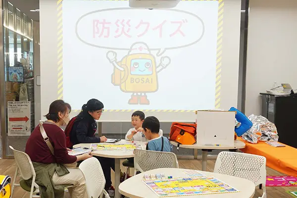 防災イベント成功事例1：市役所内スペースで地域に根差した防災イベントを実施！東京都中野区役所にて4つの防災コンテンツを実施の写真