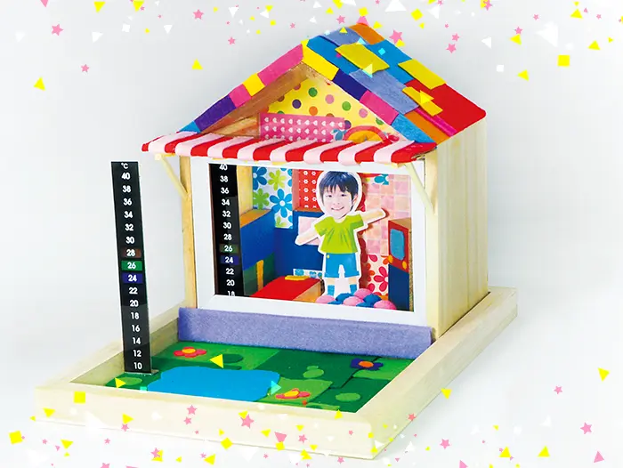 YKK AP 品川ショールームさま 夏休み限定イベント『ミニチュアハウスを作ろう』の画像