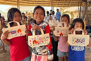 【海外支援】カンボジアの小学校での工作ワークショップ開催に協力の画像