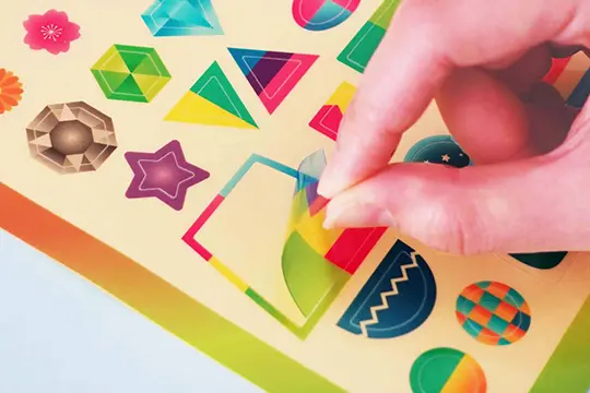 ワークショップの流れのシールを選ぼうの画像