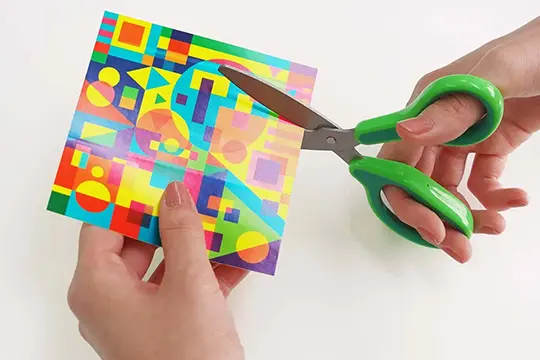 ワークショップの流れのシールを剥がず画像