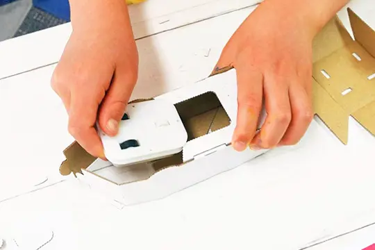 ワークショップの流れのパーツ差し込みをしている画像