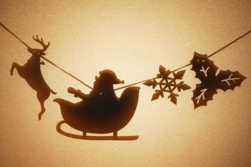 クリスマスの影絵