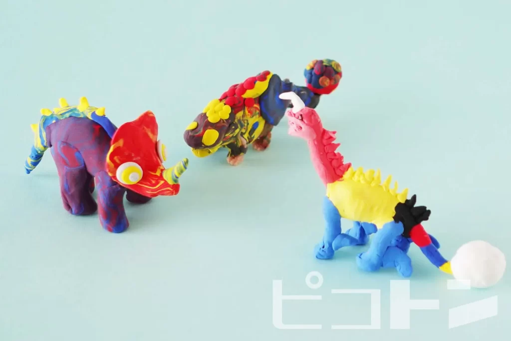 子供たちが「clemo」で作った恐竜