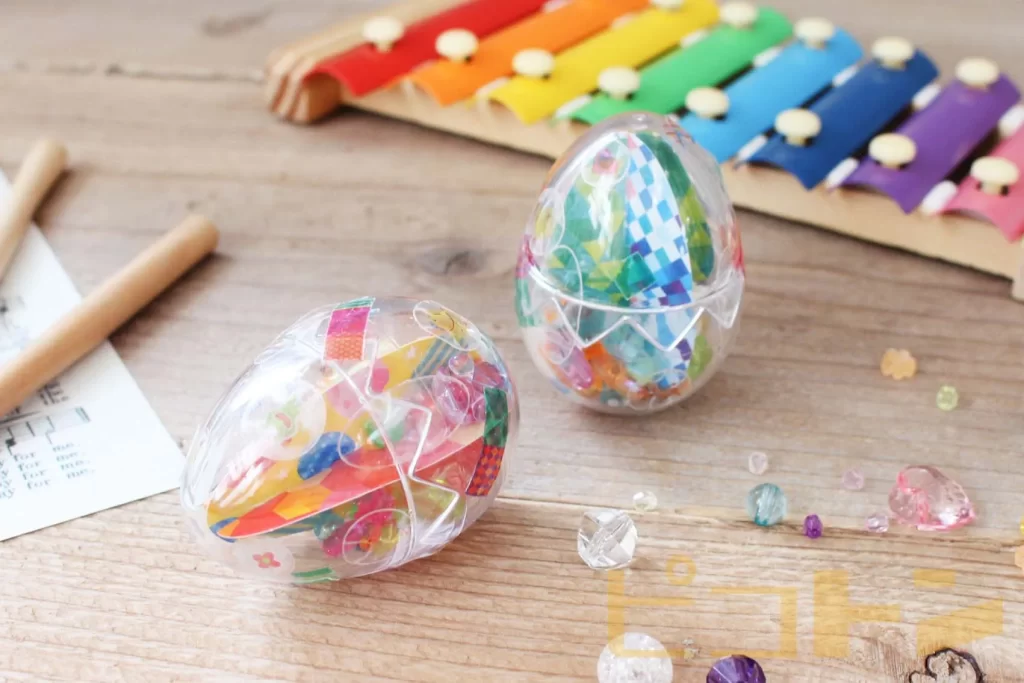 エッグマラカスと楽器の雰囲気画像