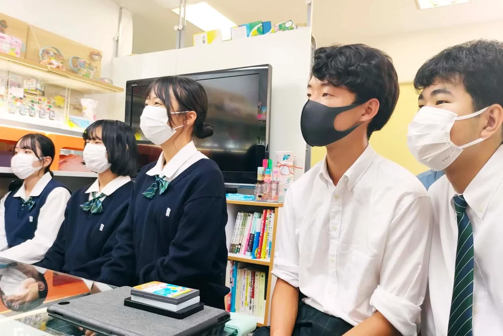 アントレプレナーシップ教育の一環として弊社へ来訪した吉賀高等学校の学生５名
