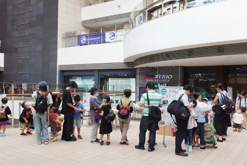 開始前に列ができる『グラスガーデン』のイベント