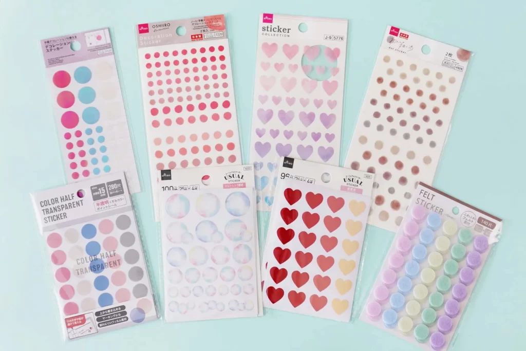 100均のダイソーの「ステッカーシール」8選