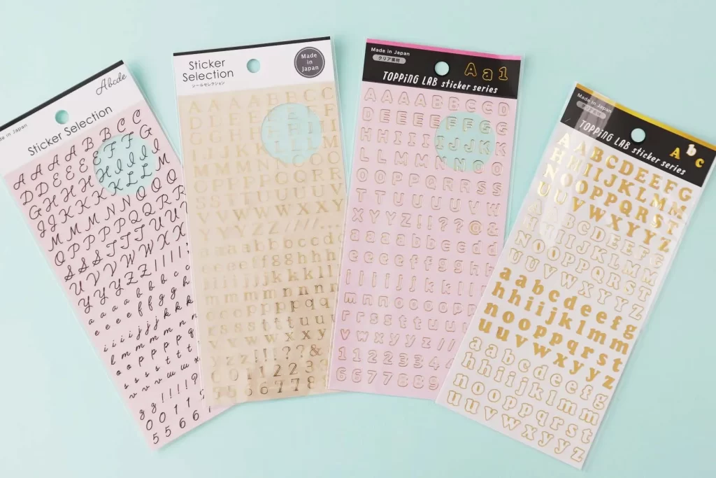 100均（セリア）「アルファベットシール」4選