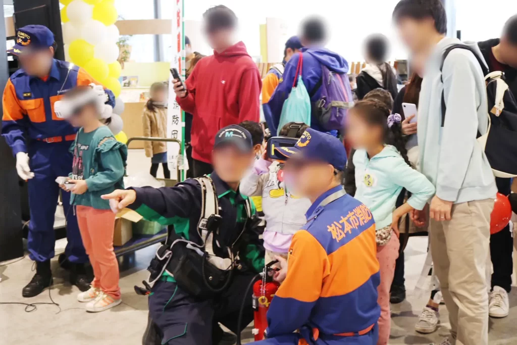 松本広域消防局丸の内消防署様主催の「消火器体験」