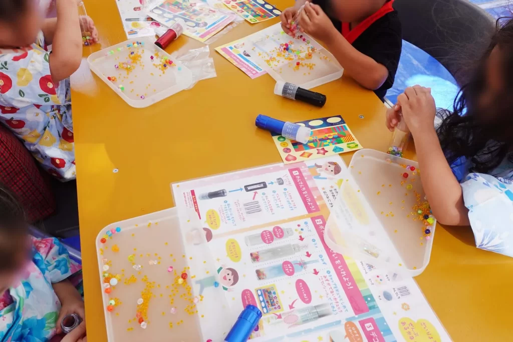 ナカボン2025のピコトンブースの工作ワークショップの様子②