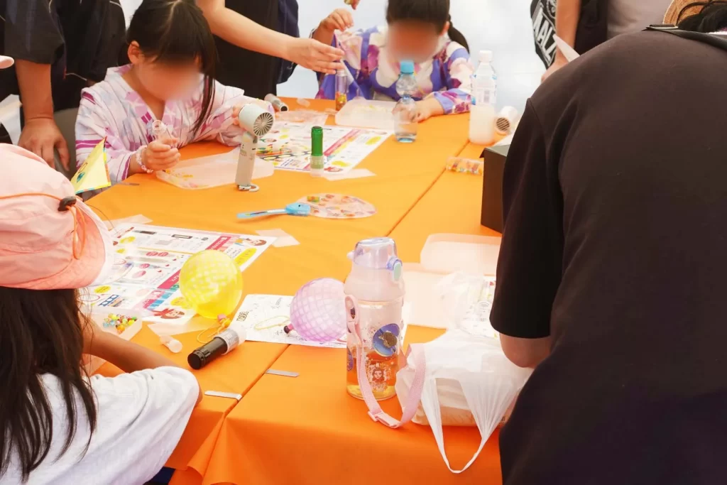 ナカボン2025のピコトンブースの工作ワークショップの様子④