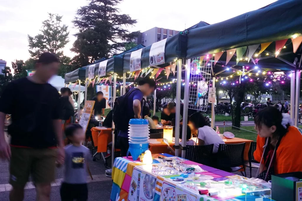 中野チルナイトピクニックのピコトンの受付ブース