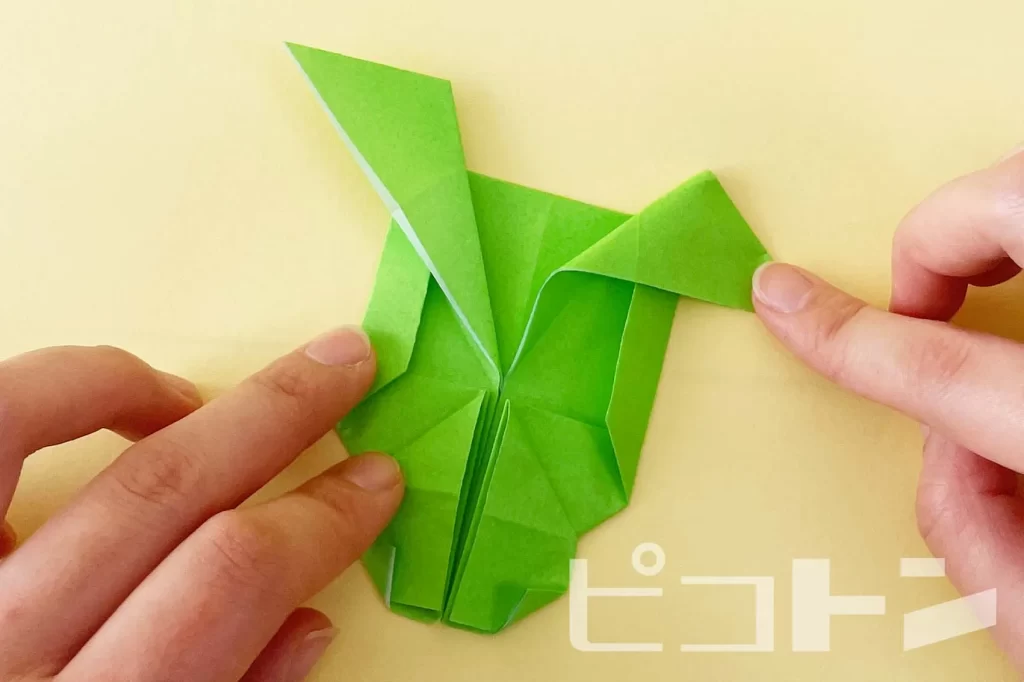 辰年工作の折り紙の折り方の工程その42