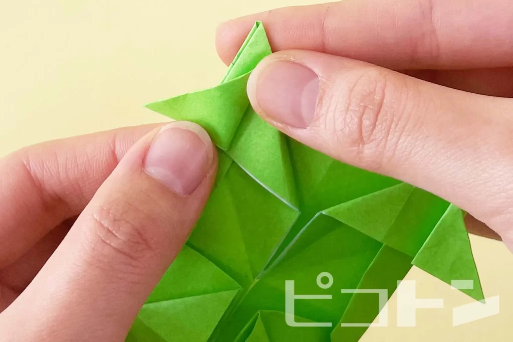 辰年工作の折り紙の折り方の工程その46