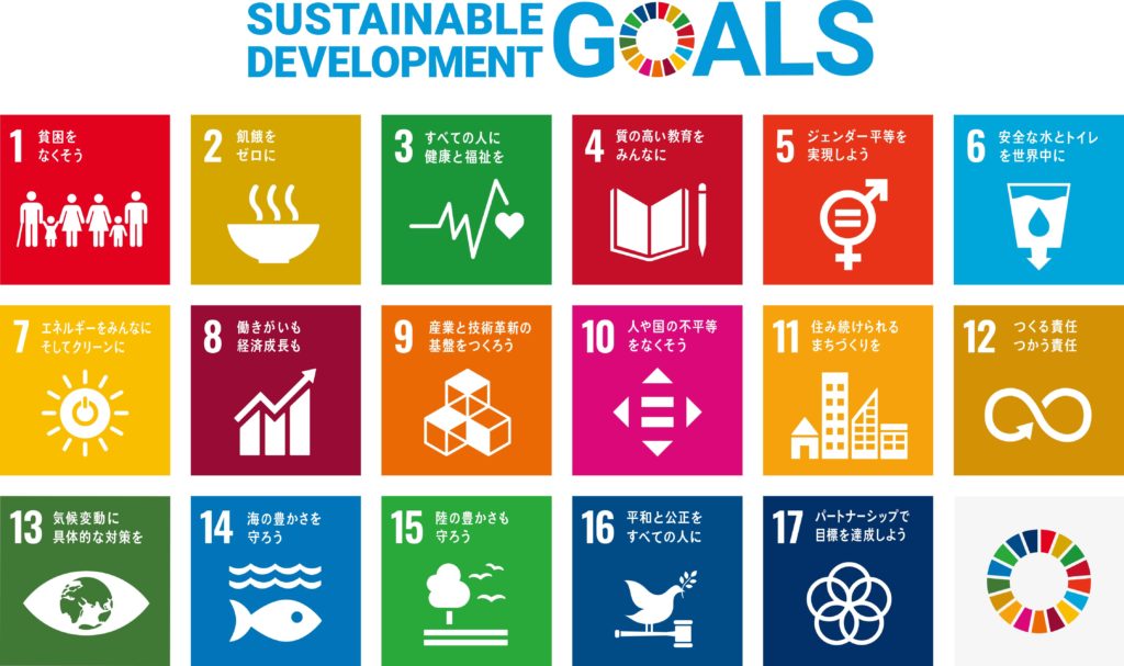 SDGs、持続可能な目標17項目