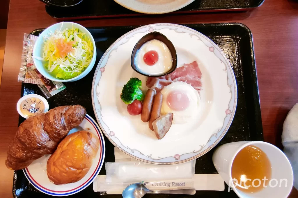 東京九州フェリーの朝食（洋食）