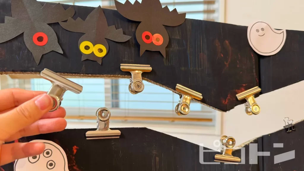 クリップをはめた写真