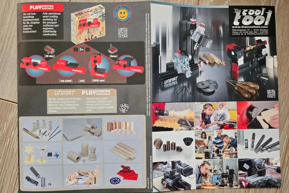 木工ツールPLAYMAKE4in1に同梱されていた説明書