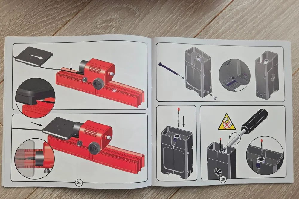 木工ツールPLAYMAKE4in1に同梱されていた説明書